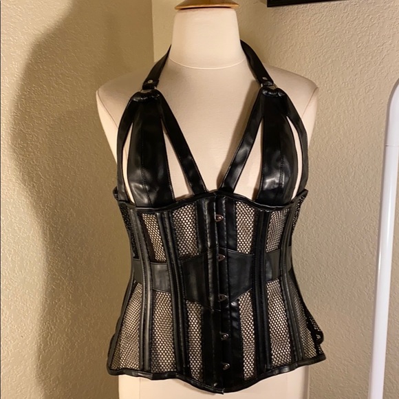 Daisy Corsets Other - Leather and mesh corset